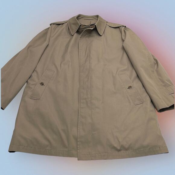 LONDON FOG Men’s 46R All Seasons Dress Raincoat